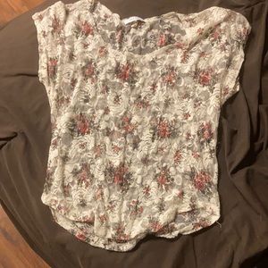 Lace floral top